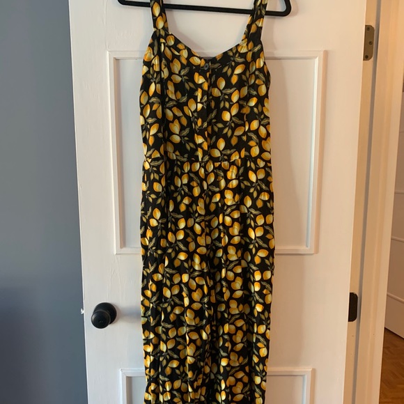 lemon print jumpsuit